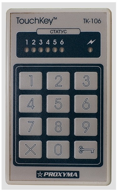 ТК-106 Клавиатура эмуляция ключей ТМ, 6 светодиодных индикаторов, 12 кнопок 